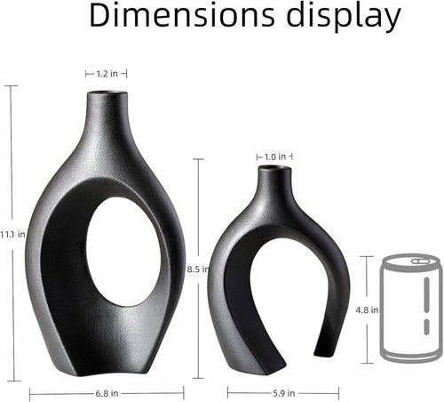 LAVAC | Black Ceramic Vase